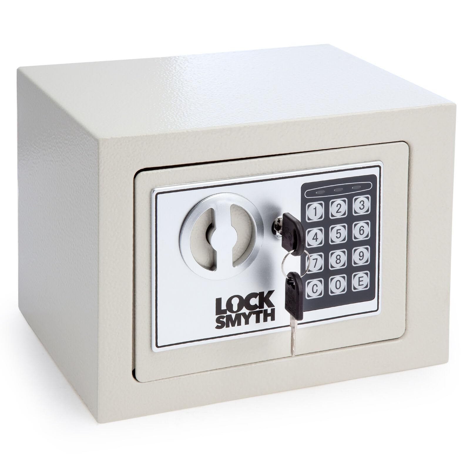 4.6L Digital Steel Safe, Electronic High Security Steel Home Office Safe Box for Money,Cash with Two Keys