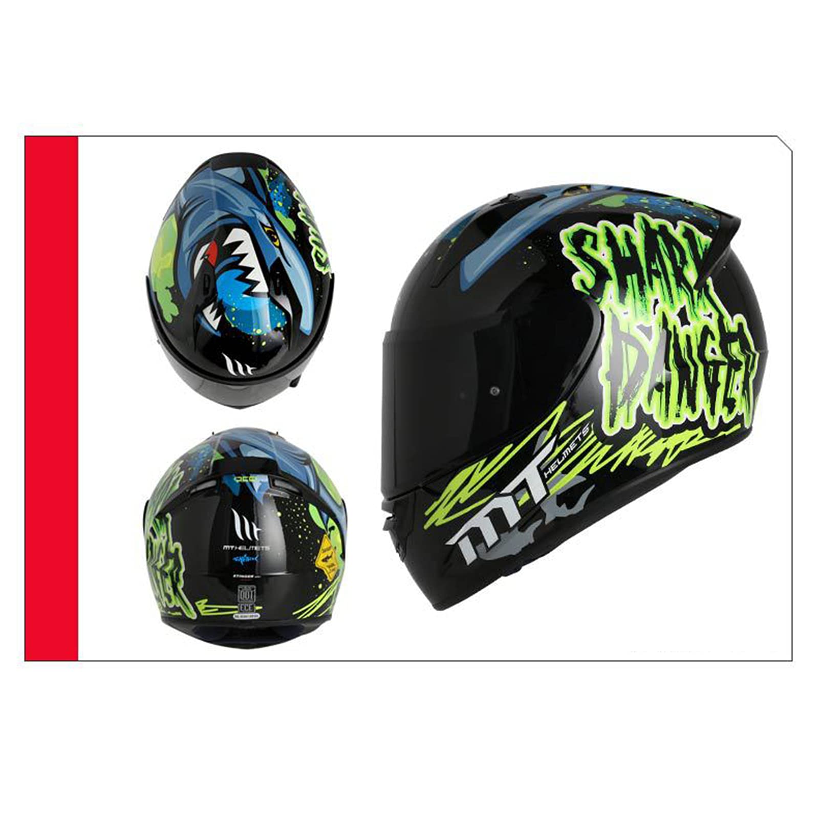 Casque Moto Intégral Homologué DOT/ECE - Visière Teintée, Taille S | Léger Et Aéré Pour Homme/Femme