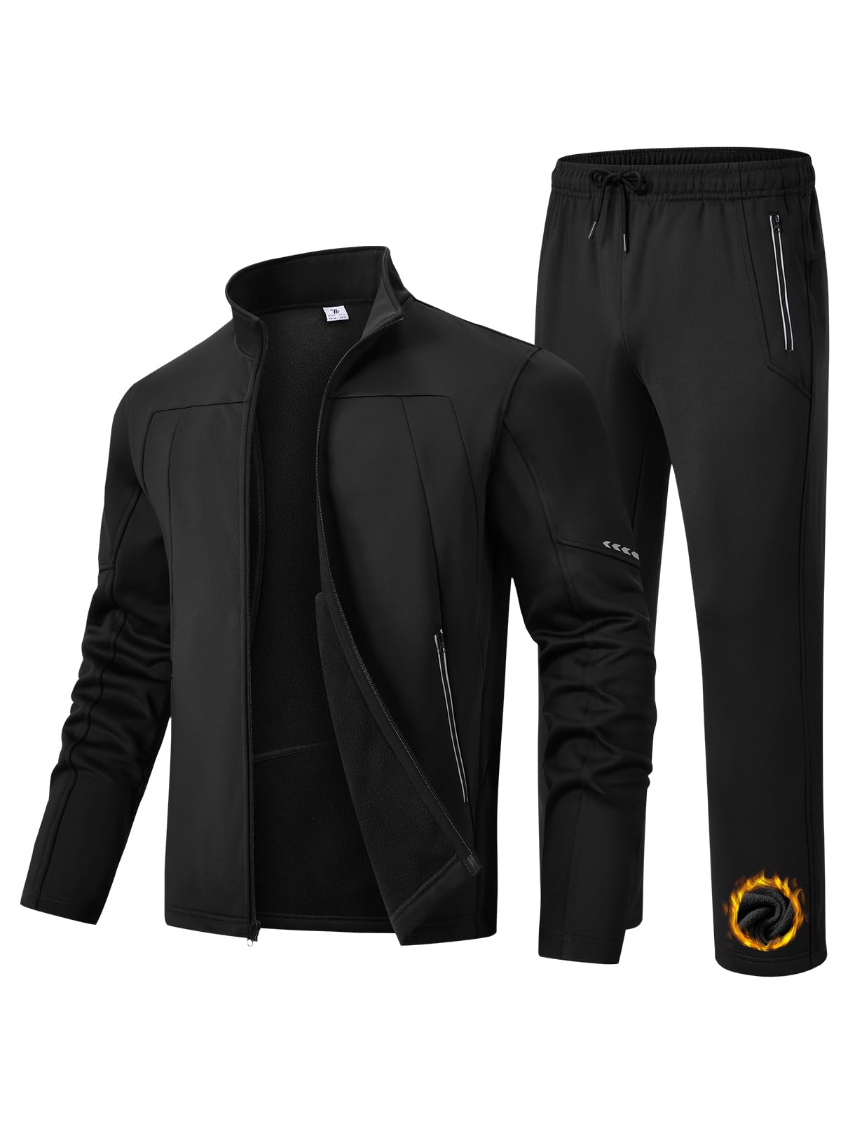 TBMPOY Men's Tracksuits Fleece Lined