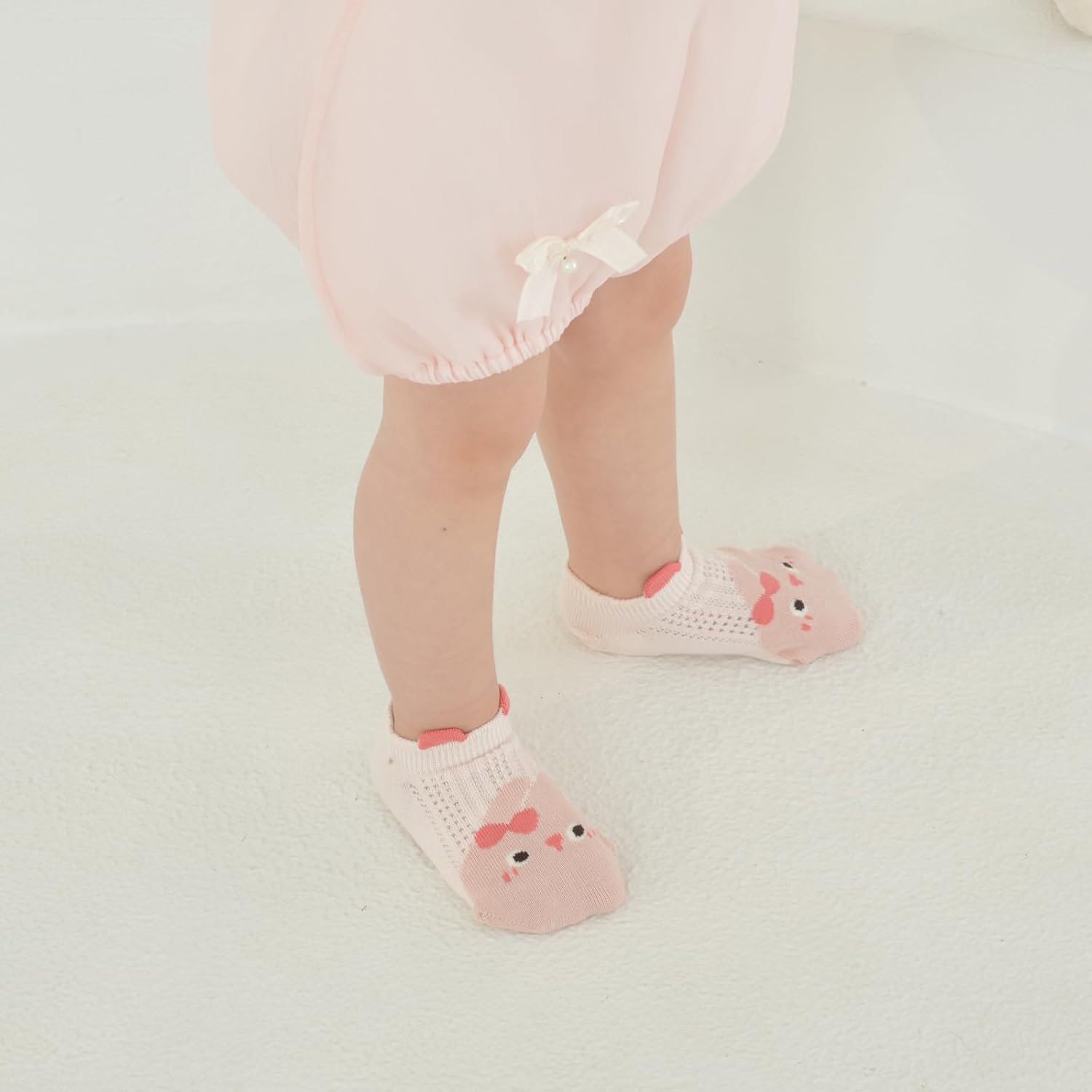 Baby Non Slip Ankle Socks with Grips for Infant Toddler Boys Girls | Cartoon Anti-Skid, Cotton, Low Cut Ankle