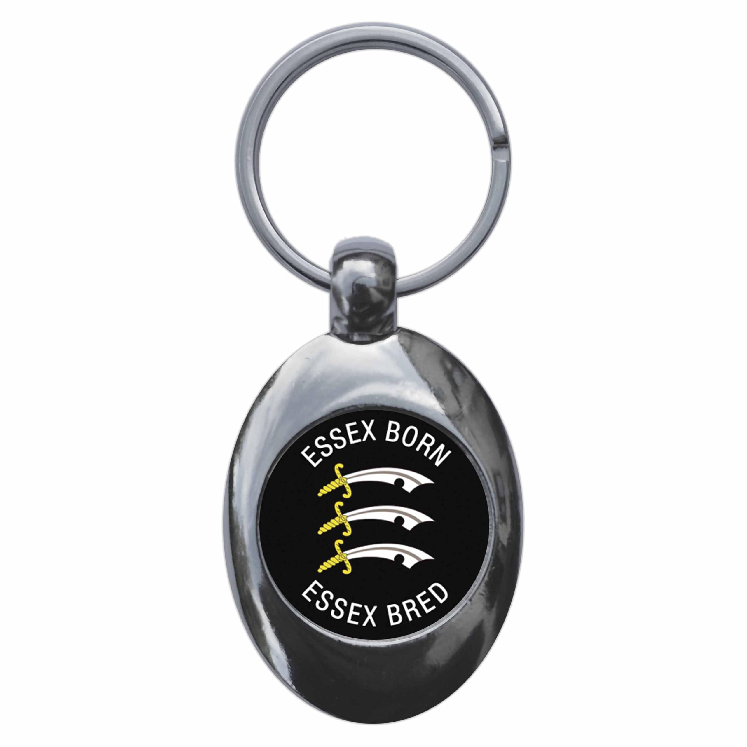 Ozorath Essex Born Essex Bred Keyring Keychain Key Ring Chain With Trolley Coin