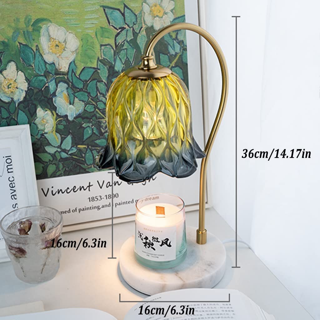 AAPIE Lampada scaldacandele Senza Fiamma Lampada elettrica con Fusione di Cera Lampade riscaldanti Regolabili per la Decorazione della Camera da Letto di casa Ufficio Yoga Room Bar