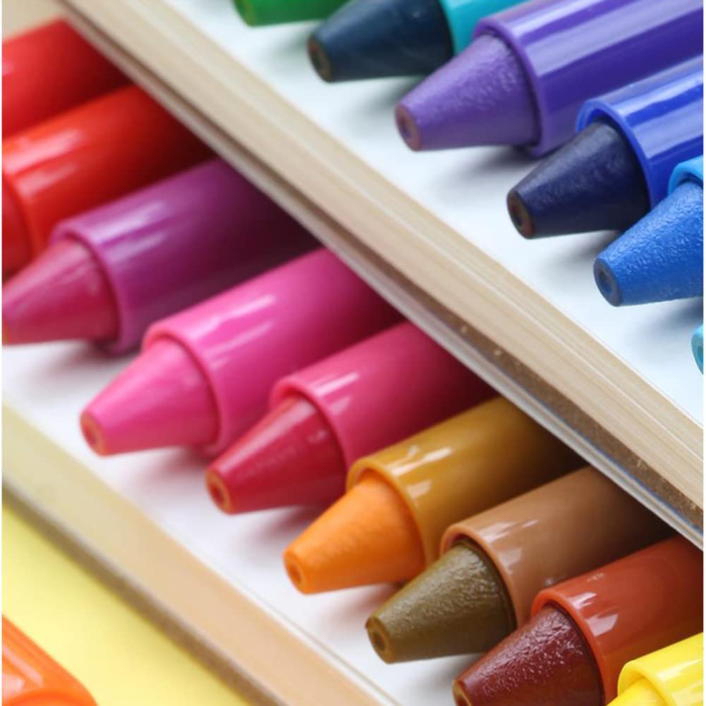 ASFD Drawing pens Rotating Oil Stick Children's Crayon Set Water-Soluble Washable Color Brush Kindergarten Pupils Colorful Stick Colour pens