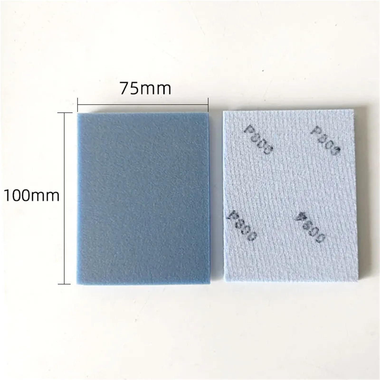 carta vetrata Carta vetrata in spugna blu for levigatura e lucidatura della superficie vernice dell'auto, foglio autoadesivo 75 * 100 mm, grana 4003000(400 grit)