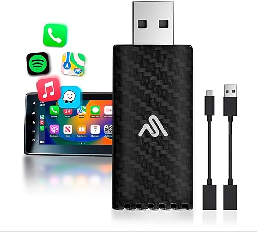AutoSky Adaptador inalámbrico CarPlay 2025 Pro Edition - Adaptador inalámbrico CarPlay más rápido y compacto de fábrica con cable CarPlay Cars - disponible en Yaxa Colombia