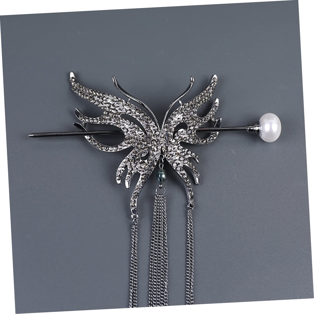 FRCOLOR 5 Pz Forcina per con perle a farfalla barrette forcine fermagli per con perle accessori per cinesi molletta tiara bastoncino per per perla