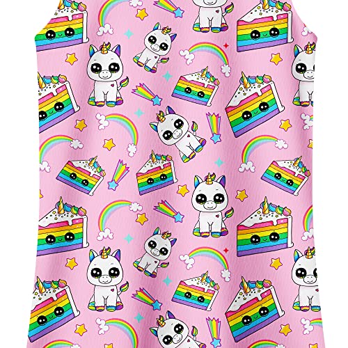 Lqsz Girls Nightgowns Nightdress Unicorn Nightie Sleepwear Pajamas Flutter Short Sleeves Nightgown For Little Girls 7 8T #TOP6