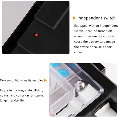 Miniatura 7 de Pinball Machine Retro Arcade Machine Mini Tabletop Arcade Game Electronic Super Marble Game with Scorer Lights Music