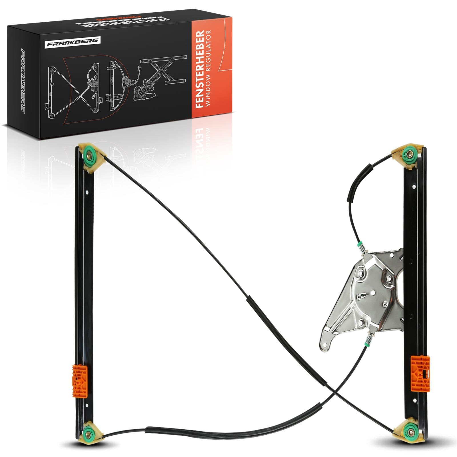 Frankberg Regulador de ventana eléctrico sin motor delantero izquierdo | eléctrico, sin Motor, Al frente, izquierda, 8L3837461; 8L3837461; Compatible con: A3 8L1