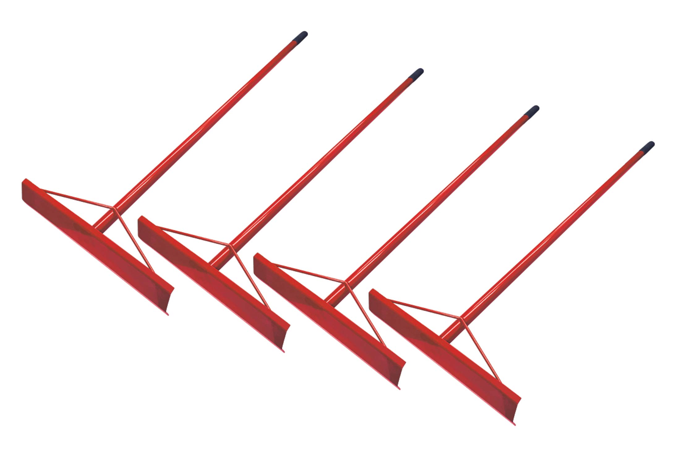Aluminium Concrete Rake Placer 19.5" x 5" with Welded 60" Long Aluminium Handle (4)