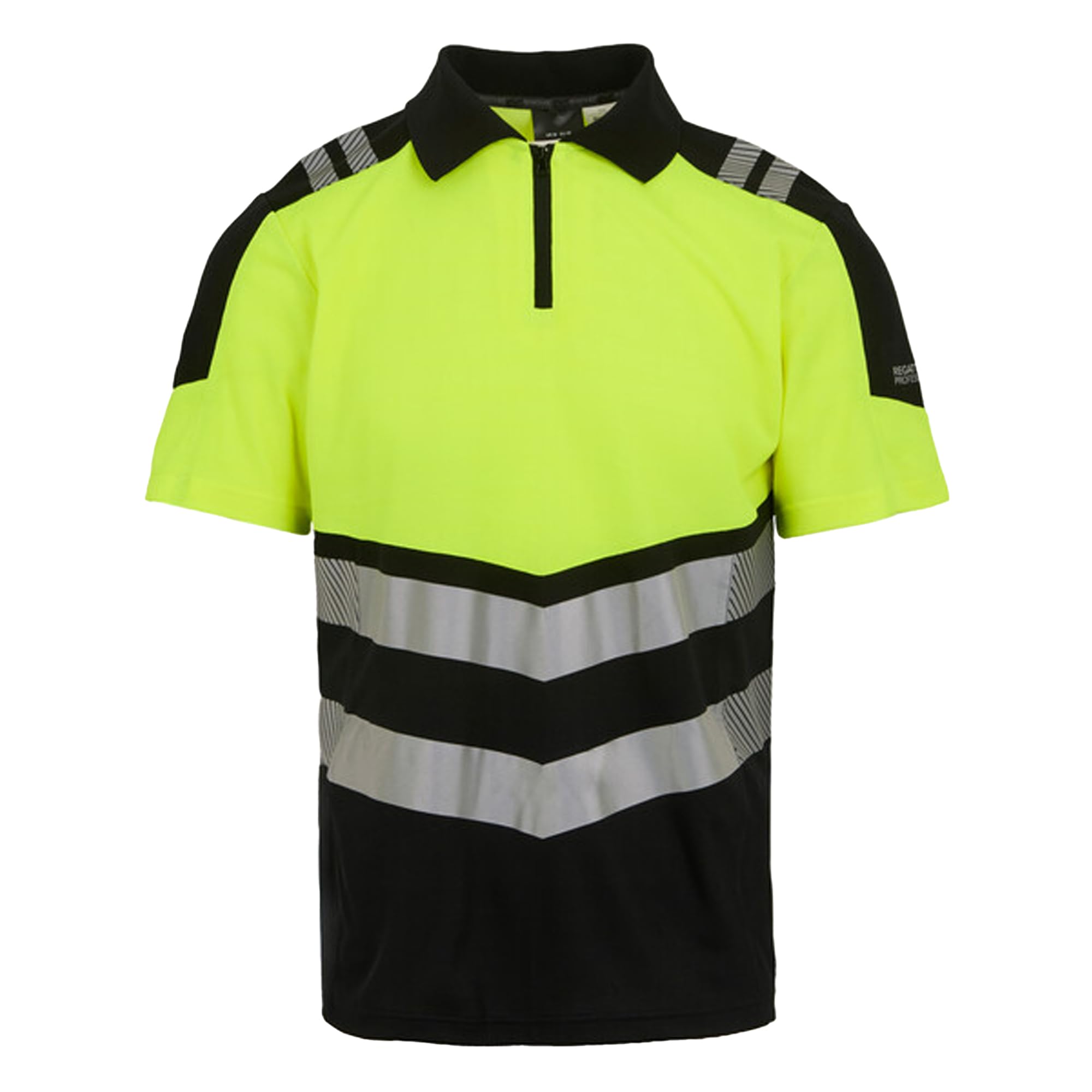 Regatta Professional Mens Hi-Vis Polo Shirt (XXL) (Black/Yellow)