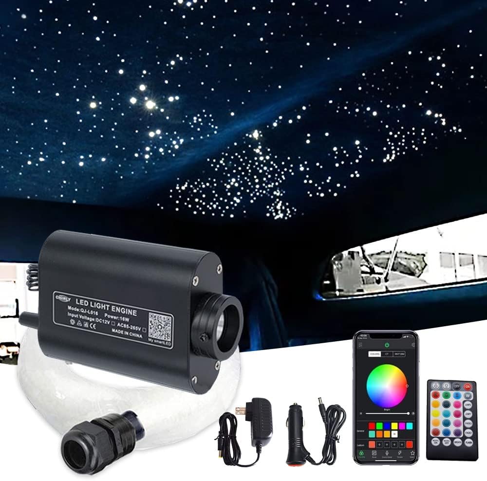 🛒 Flash Sale FIREWORK Bluetooth 16W RGBW Starlight Headliner, APP/Remote Music Mode LED Fiber Optic Light Star Ceiling Light Kit for Car Home Ceiling Decoration, Mixed 450pcs (0.03in+0.04in+0.06in) 9.8ft 🔥 Cashback up to 70% FIREWORK Bluetooth 16W RGBW Starlight Headliner, APP/Remote Music Mode LED Fiber Optic Light Star Ceiling Light Kit for Car Home Ceiling Decoration, Mixed 450pcs (0.03in+0.04in+0.06in) 9.8ft