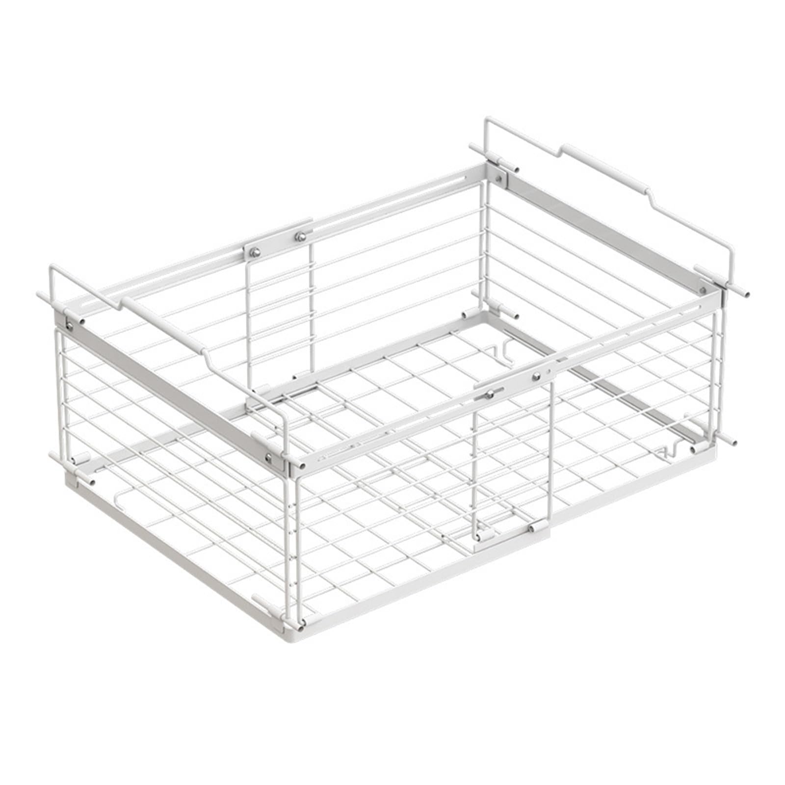 Erweiterbarer Gefriertruhe Behälter, stapelbar, längenverstellbar, Metallrahmen, ergonomischer, Kühlschrank Aufbewahrungskorb, Verstellbarer Gefrierschrank Organizer