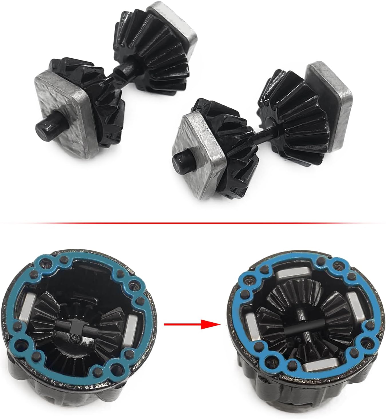 LSG RC Bevel Diff Gear Steel Front Middle Rear Differential Gear Set for 1/5 Tra-xxas X-MAXX 6S 8S 1/6 4WD XRT RC Car Upgrade Part