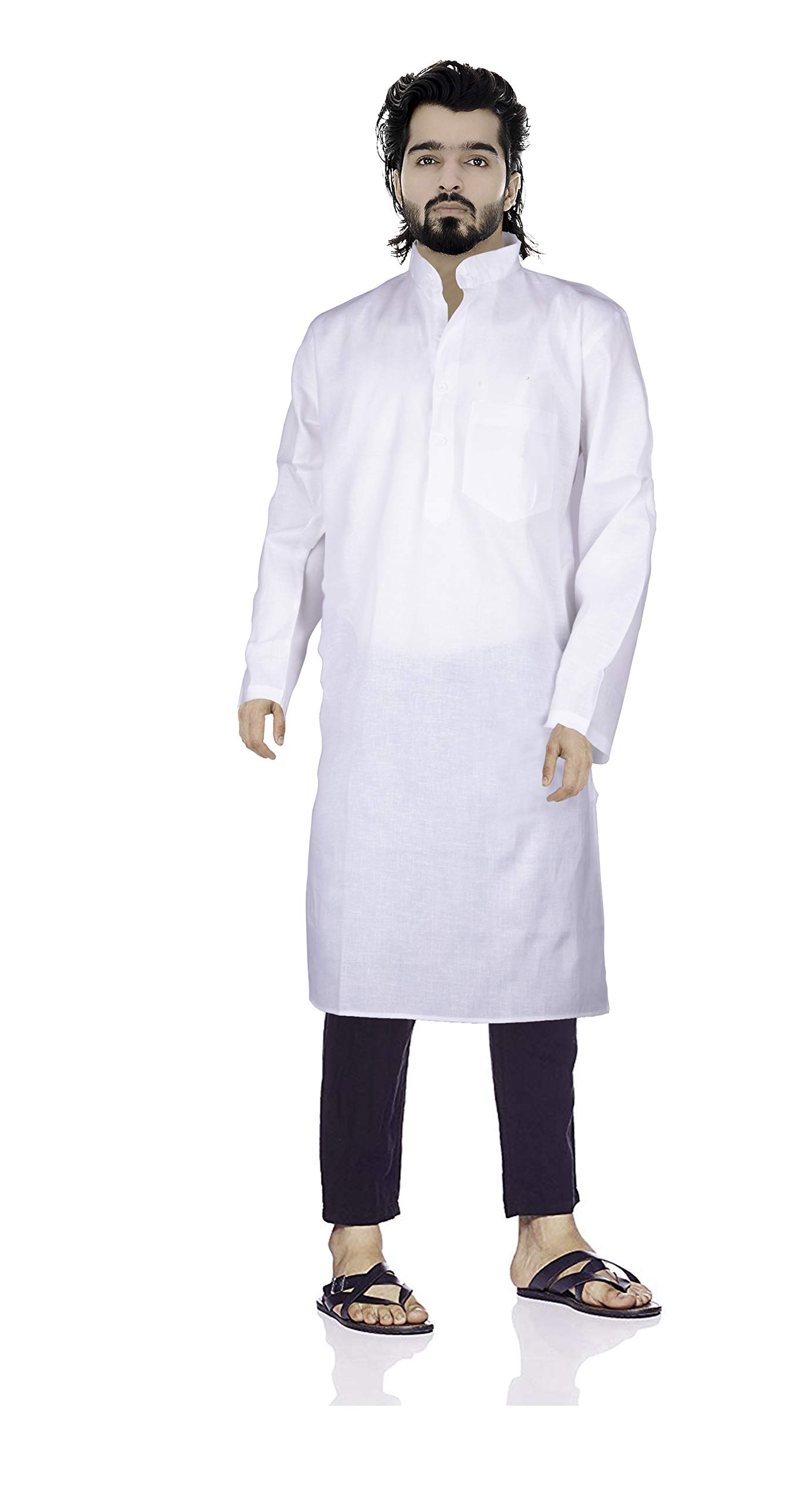 Hulara | Men Kurta Cotton Plain Solid Kurta Men Kurta Shirt Ethnic Straight Kurta Pathani Kurta for Men