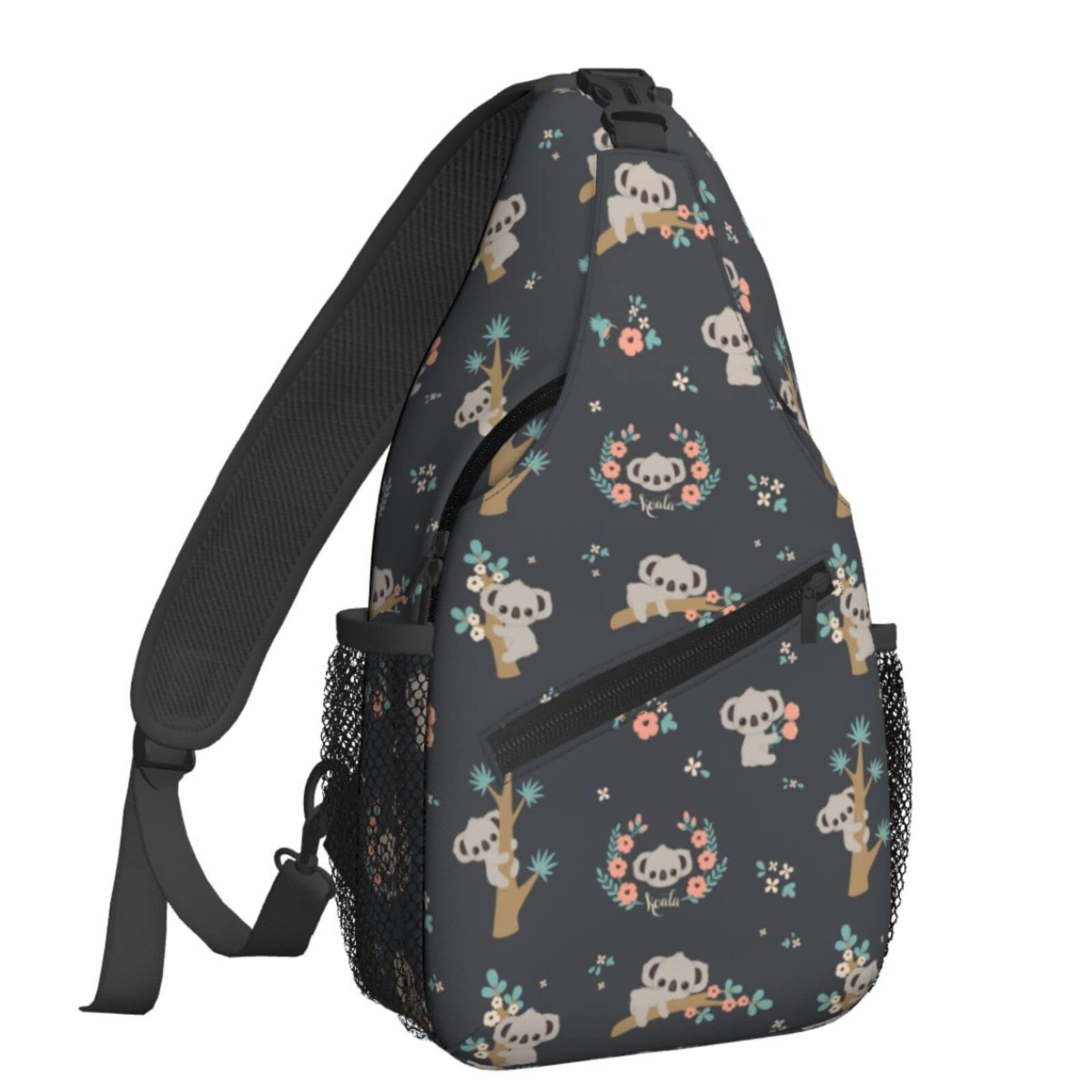 Famame Cute 3d Animal Koala Sling Backpack Chest Bag Crossbody Shoulder Bag Gym Cycling Travel Hiking Daypack For Men Women