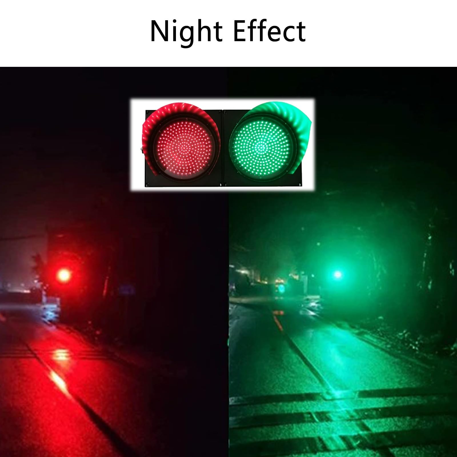 Semaforo, Segnale Luminoso Rosso/verde, Luce Industriale Della Baia Della Banchina Di Carico, Indicatore Luminoso Impermeabile Per Esterni, Adatto Per Strisce Pedonali, Cantieri Edili(AC 220V,200mm/8i