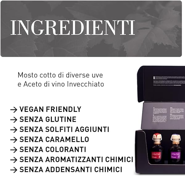 La Secchia - Cofanetto Degustazione di 5 Varietà di Aceto Balsamico di Modena IGP con Diversi Invecchiamenti, 5 Bottiglie da 50 ml, Prodotto a Mano in Italia - 3