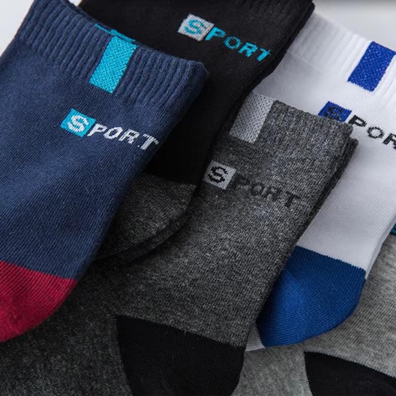 5 Pairs Men's Cotton Ankle Socks - Non-Slip, Breathable - Summer Thin Boat Socks for Sport, Daily Wear4
