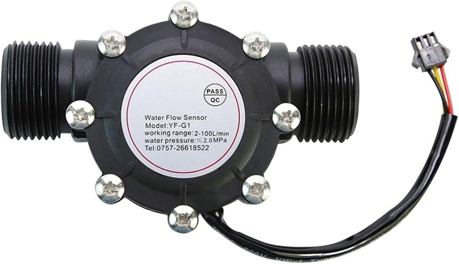 Amazon.com: Solenoid Valve Water Flow Sensor Hall Flow Sensor Flow ...