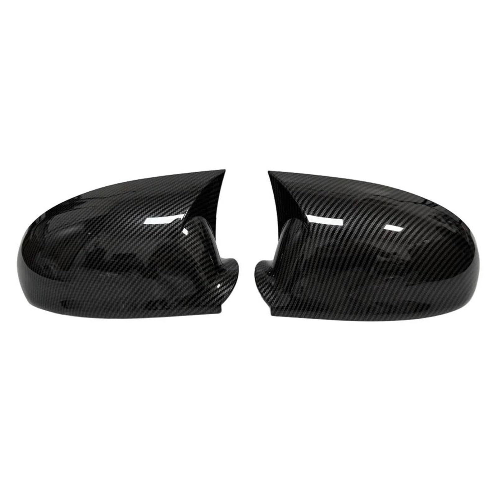 for VW for Golf MK5 GTI R 2003-2009 Car Rearview Side Mirror Cover Sticker Wing Cap Exterior Door Case Trim(Carbon)