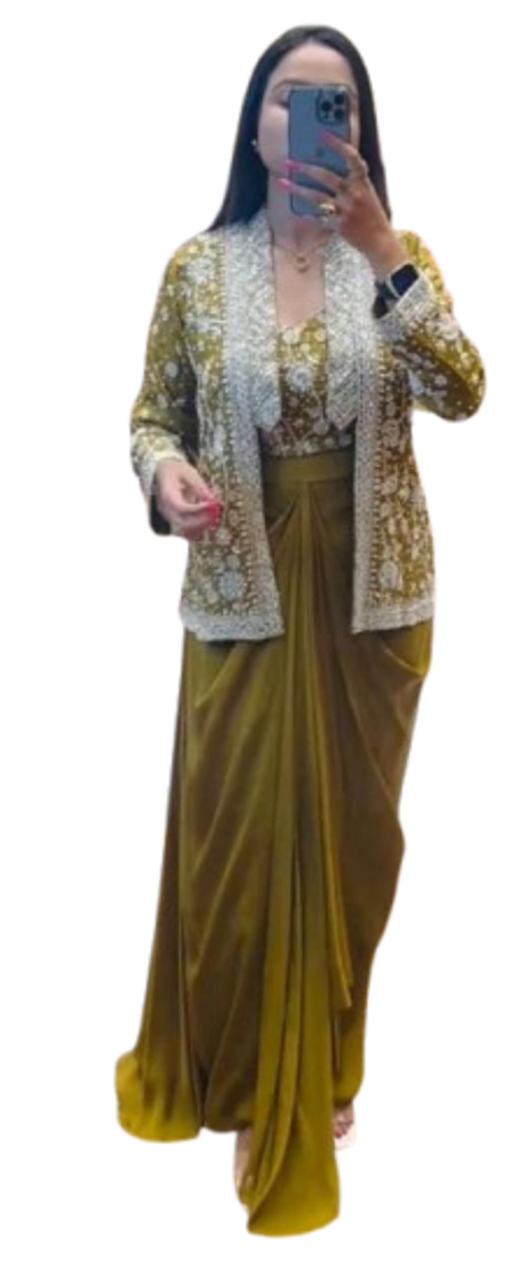 Plazzo Top For Women's And Girls For Style Heavy Chinon Fabric Embroidery Sequence work ready to wear saree with full koti wedding bollywood party girls wear Koti-image-41
