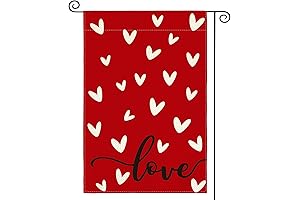 AVOIN colorlife Love Heart Valentine’s Day Garden Flag