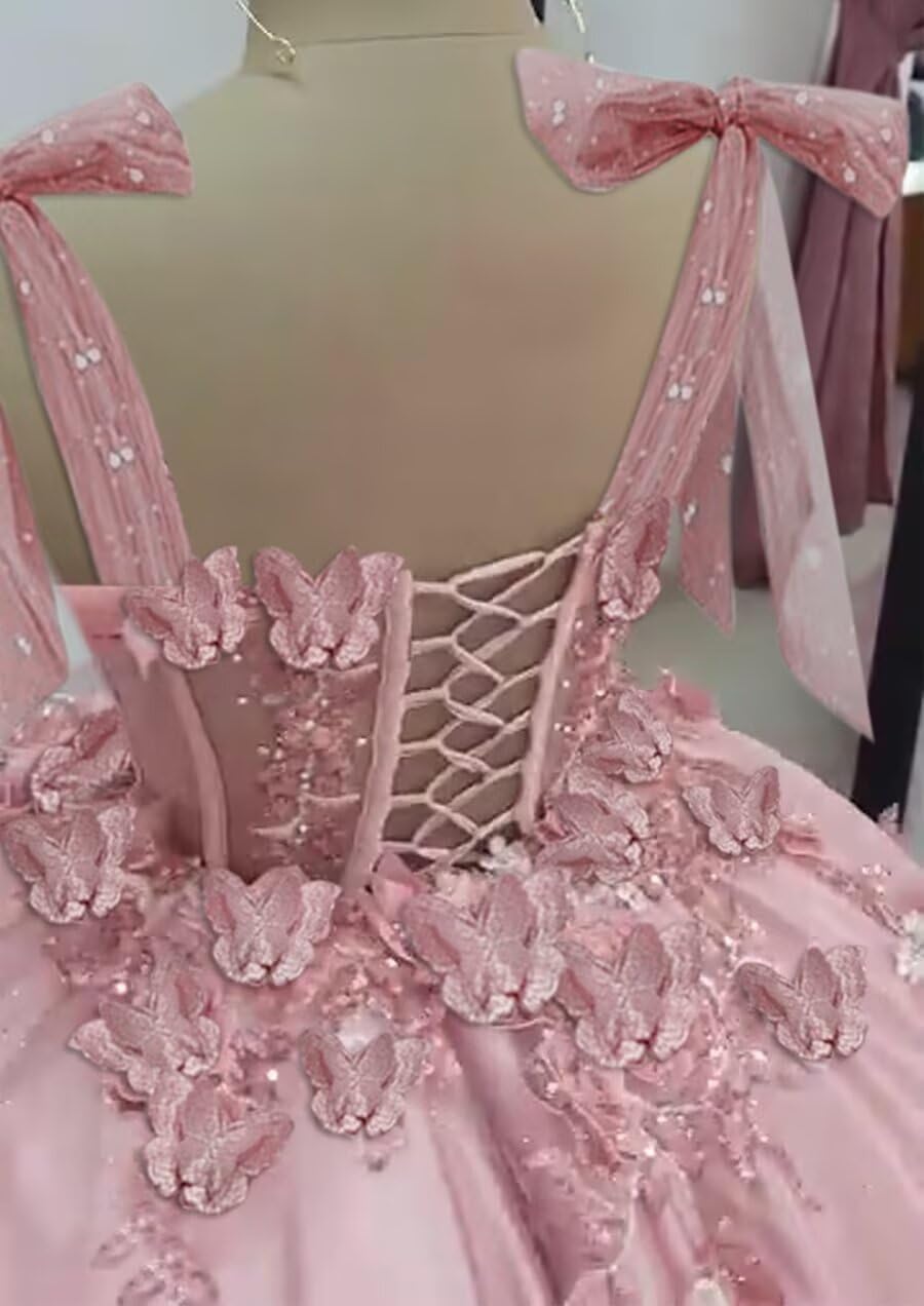 3D Butterfly Homecoming Dresses Bow Straps Sweetheart Tight Mini Dress Short Prom Dresses - Image 2