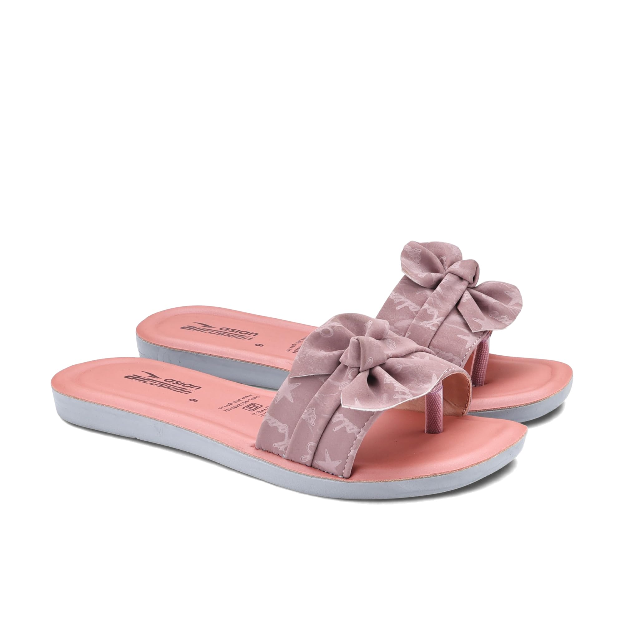 asian Women’s Bow Design Air Cushion Slippers for Women with Soft Comfortable Footbed, Lightweight Sole and Trendy Slip-On Style for Casual, Daily and Home Wear-picture-56