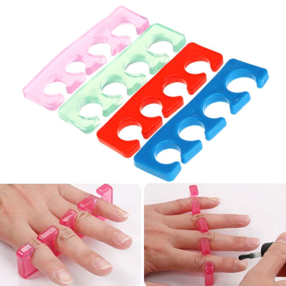 32 Stück Silikon Zehentrenner – Bunt, Weich & Wiederverwendbar Für DIY Pediküre Zu Hause