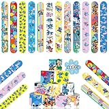 Viicoor Slap Bracelets 48 PCS Cartoon Snap Bracelet Wristbands for kids Party Favors Classroom Prizes Exchanging Gifts (VC-sdz 48pcs)