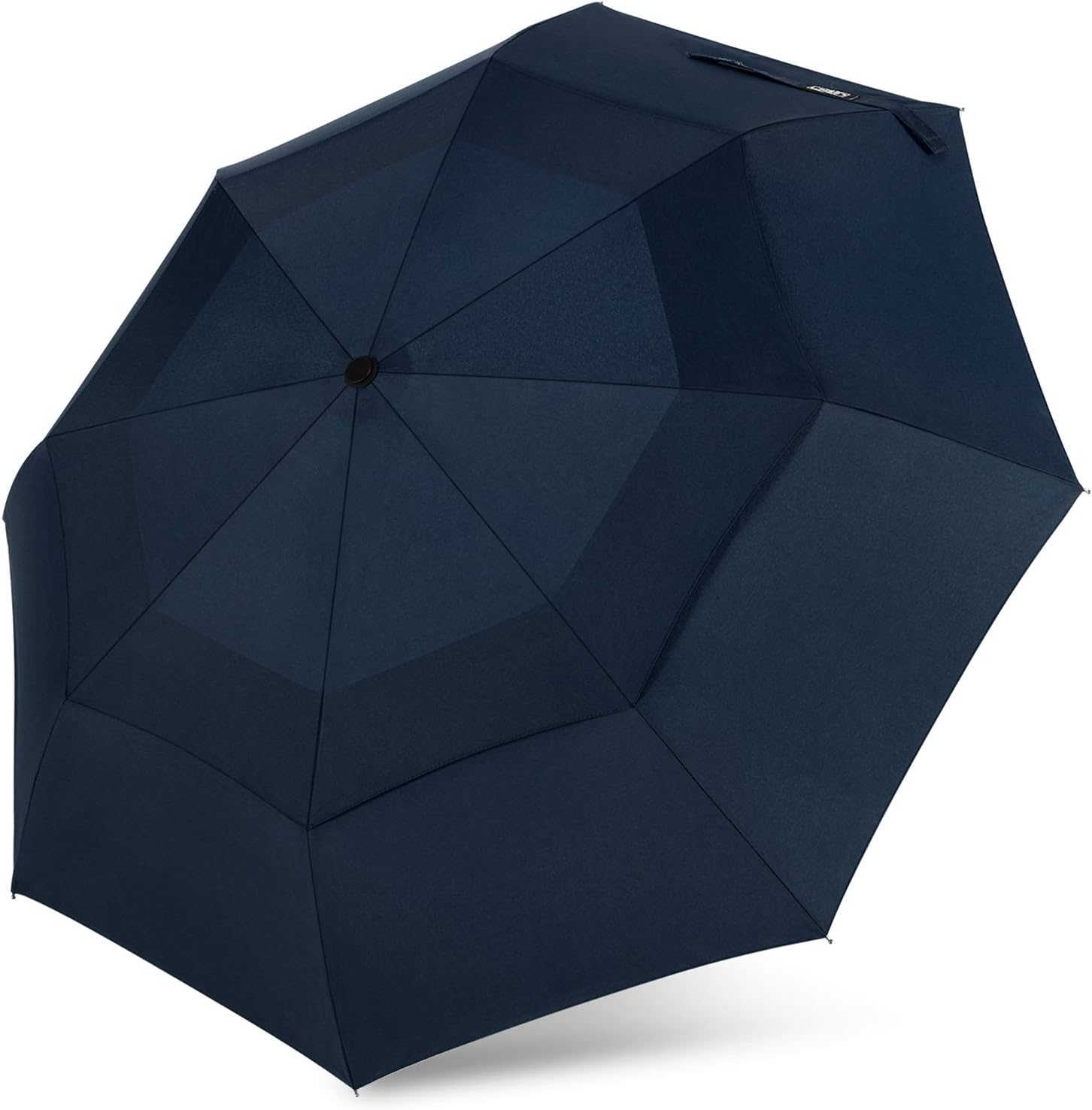 G4Free Compact Travel Umbrella with SAFE LOCK Double Canopy Windproof Auto Open Close Folding Umbrella