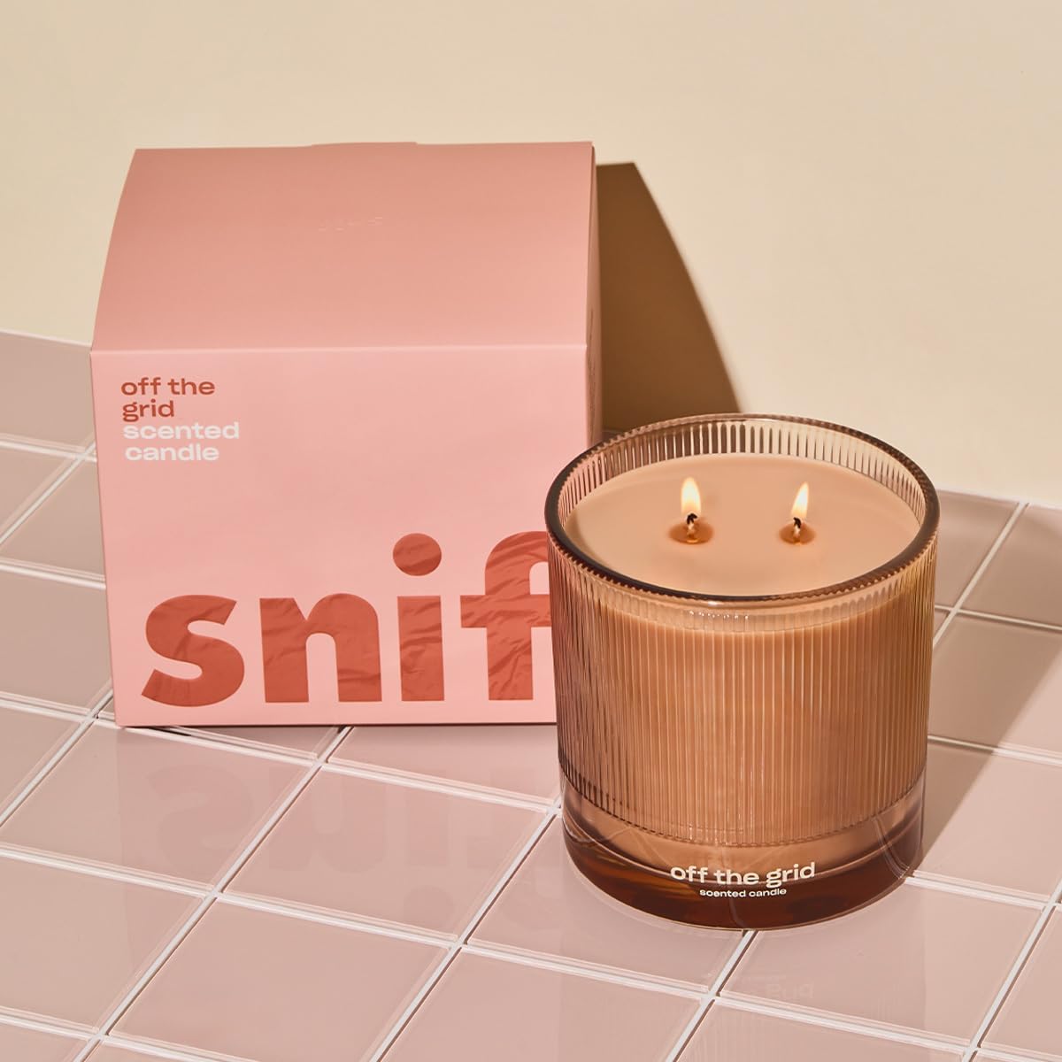 Off The Grid Luxury Scented Candle by Snif, Warm and Calming Candle, 50+ Hours, 100% Cotton Fiber Wicks, Soy Wax Blend, Non-Toxic, Vegan, 8.5 oz - Image 7