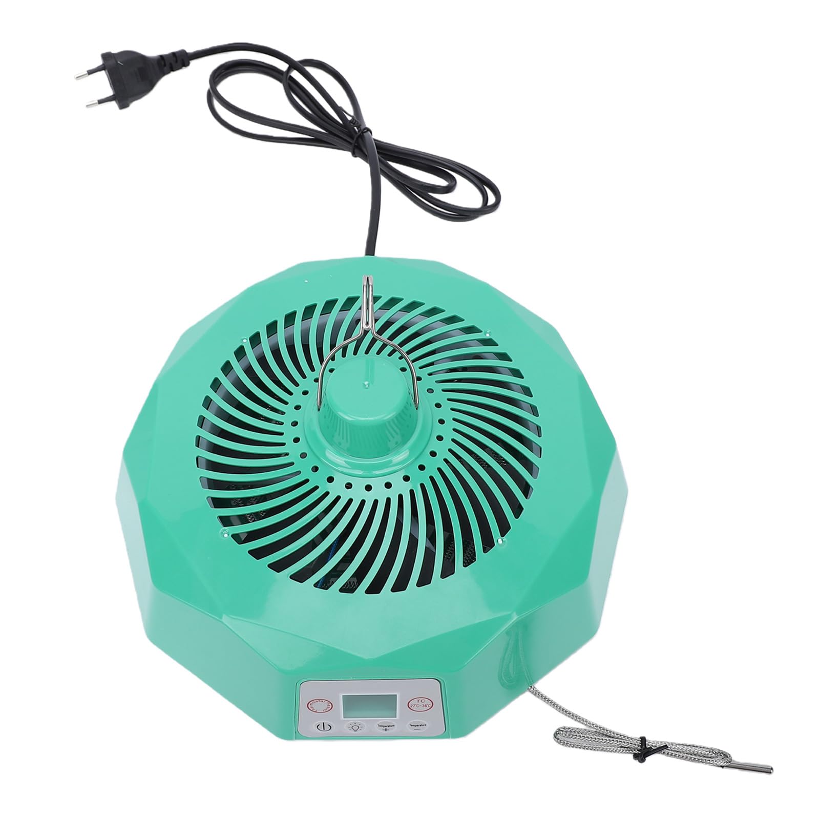 Dpofirs Lampada Riscaldante per Polli, Lampada Riscaldante per Bestiame con Temperatura Regolabile e Telecomando per Pollame per Rettili Domestici, Spina Europea 220V (Spina europea 220V)