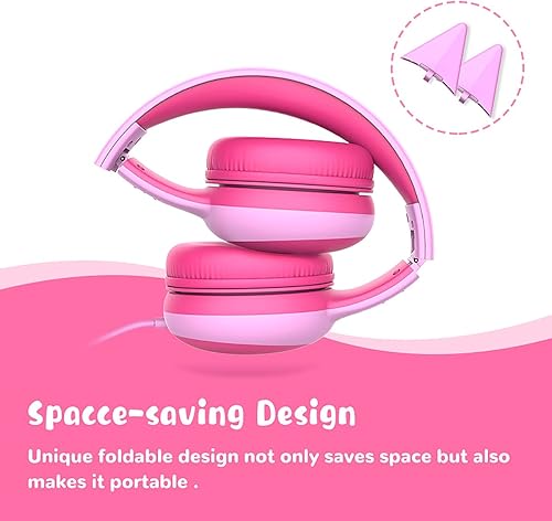 Miniatura 4 de GORSUN E61V - Auriculares con cable con diseño de orejas de gato