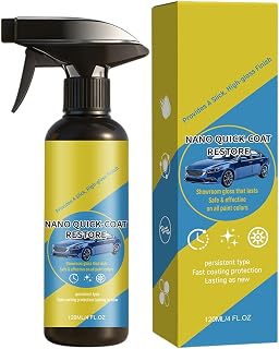 Car Paint Protection Spray 120ml Gloss & Shine Nano Polishers | Multi-functional car reset spray is used for trucks, motorcycles, motorhomes, exterior, windscreens, windows, car paint,