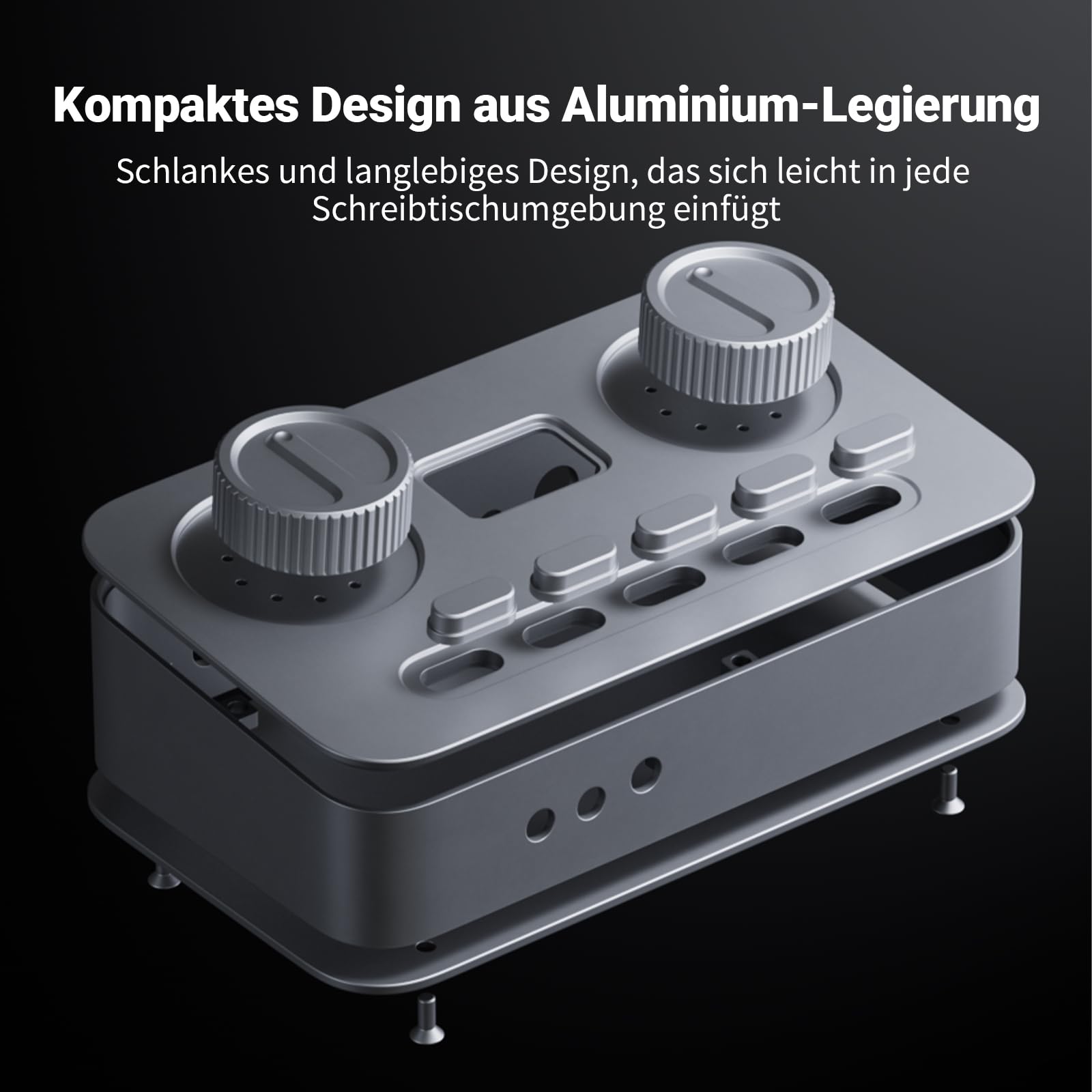 Fosi Audio K7 DAC Kopfhörerverstärker, USB-C-Digital-Analog-Audio-Konverter für Gaming-PC PS5, optischer/koaxialer/Bluetooth aptX HD LL-/Mikrofoneingang, 3,5 mm/4,4 mm symmetrischer/RCA-Ausgang
