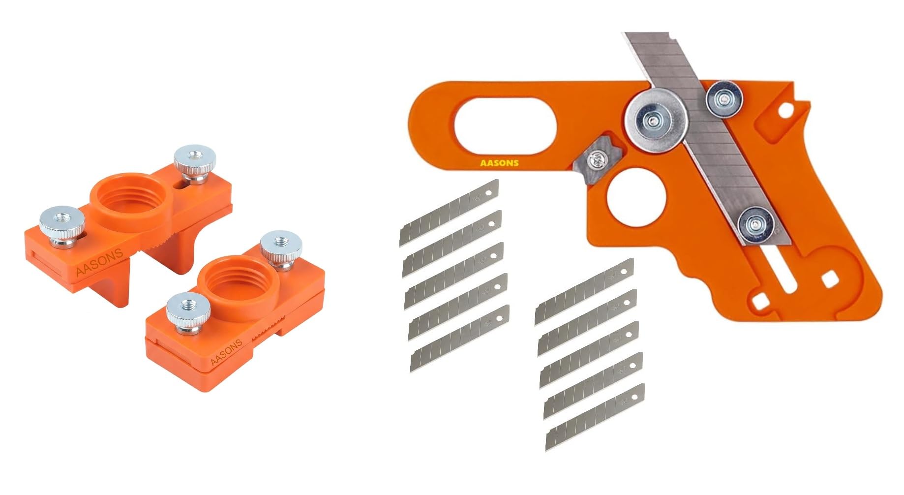 AASONS Combo 3pc Woodworking Edge Banding Tool Set, Edge Banding Glue Applicator Blocks For 10-22mm Width Trim & Trimmer Cutter With Guide Rail & Level, With 10Pcs Blades, For Plywood, Cabinet, DIY-picture-29