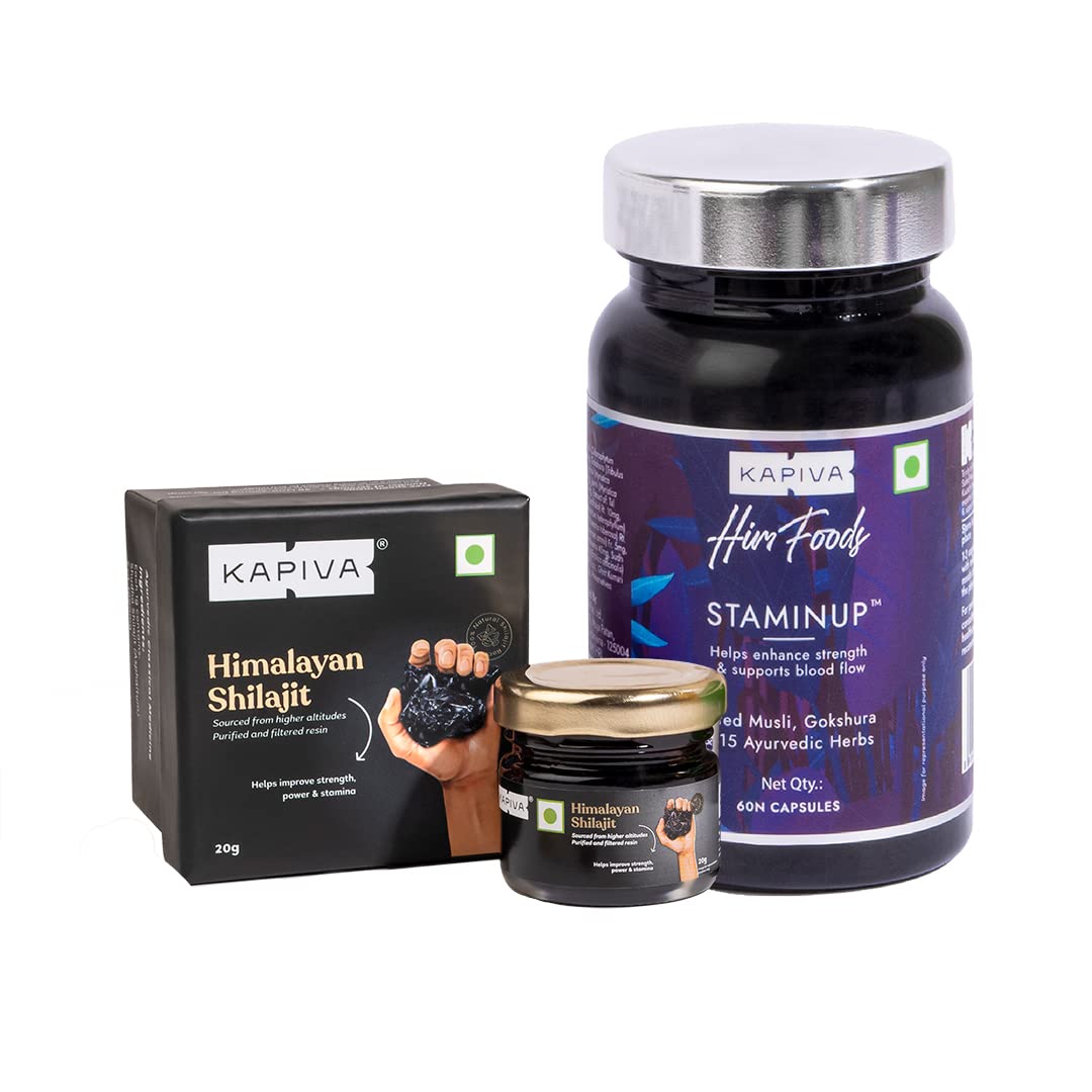 KAPIVA SHILAJIT 20G & STAMINUP CAPSULES