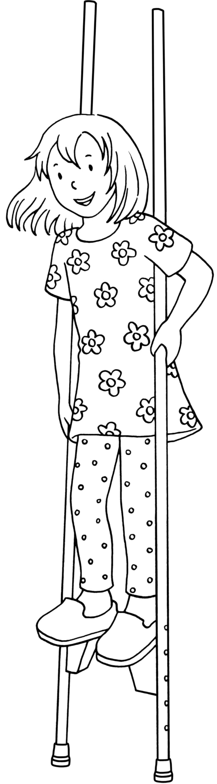 goki 63872 – Zancos de Madera para niños – Altura de pisada Ajustable, soporta hasta 70 kg, Antideslizante, Altura máxima 177 cm, promueve el Equilibrio, coordinación, Equilibrio, Fabricado en
