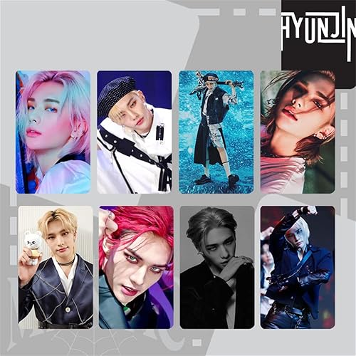 Miniatura 6 de Kpop Stray Kids - Álbum de fotos MANIAC Lomo Cards Seungmin Felix Bangchan Leeknow Hyunjin Changbin de doble cara postal para fanáticos de regalo
