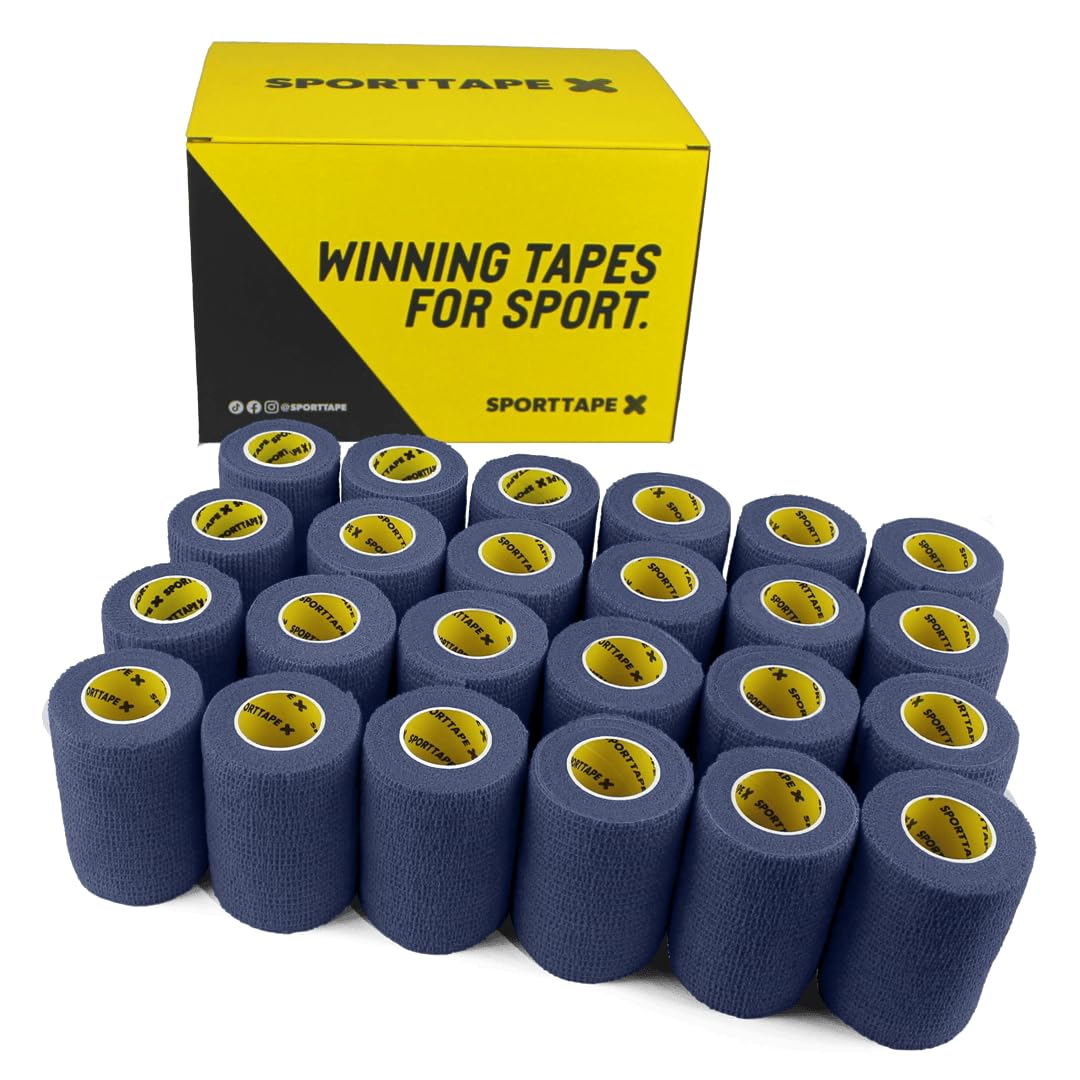 SPORTTAPE 6 Rolls Self-Adhesive Cohesive Bandage, 7.5cm x 4.5m, Beige - Compression & Vet Wrap for Dogs, Horses, Sports Stretch Tape for Football, Ankles, Joints, Fingers, Wrists & Sock Tape — view 50