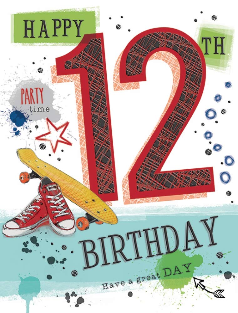 Piccadilly Greetings Traditional Juvenile Birthday Card Age 12 M - 8 x 6 inches