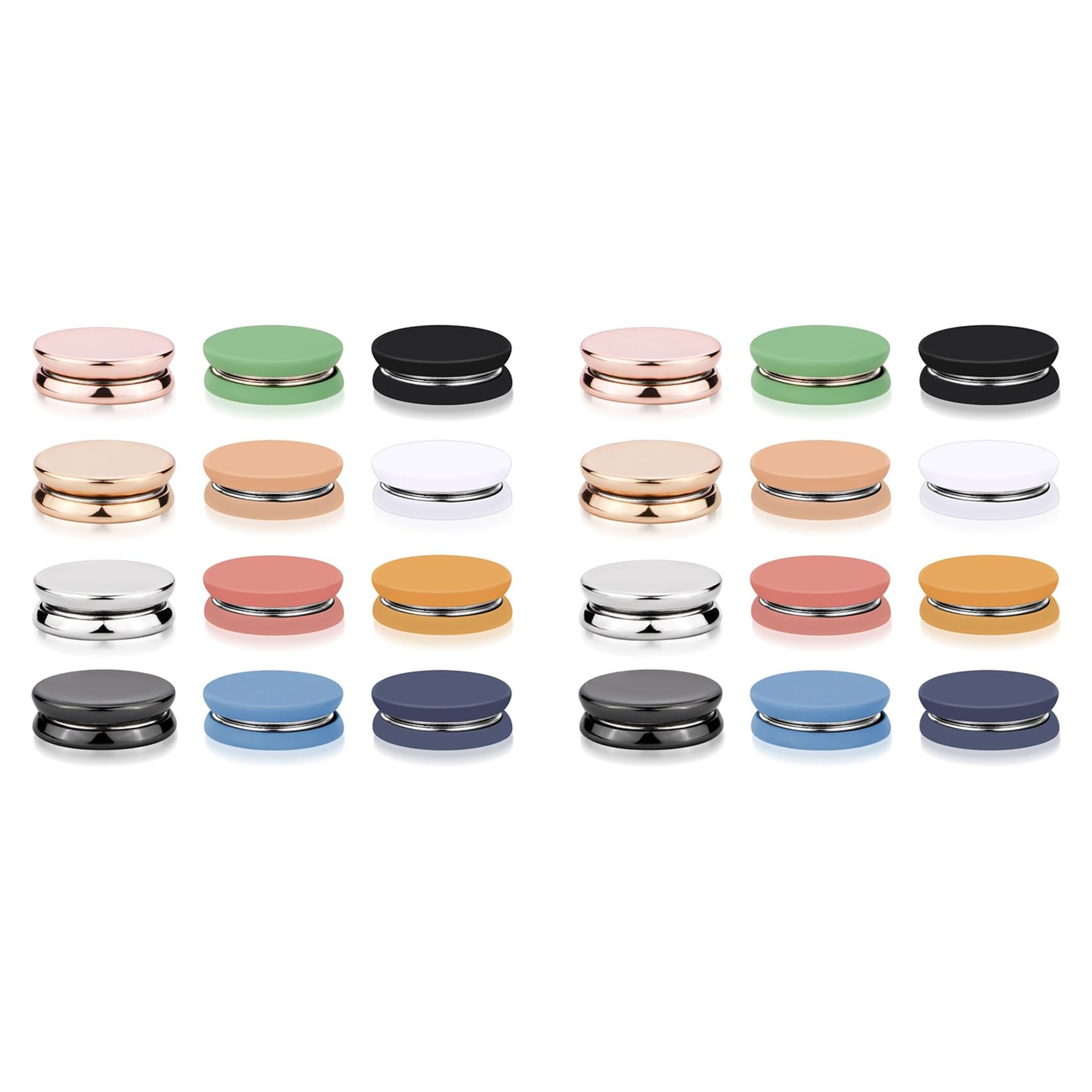 Hndhbfgrt 24pcs Hijab Magnetic Pins, Strong Hijab Magnets Colorful Magnetic Scarf Clasp Pinless Brooch Hijab Pins Buttons