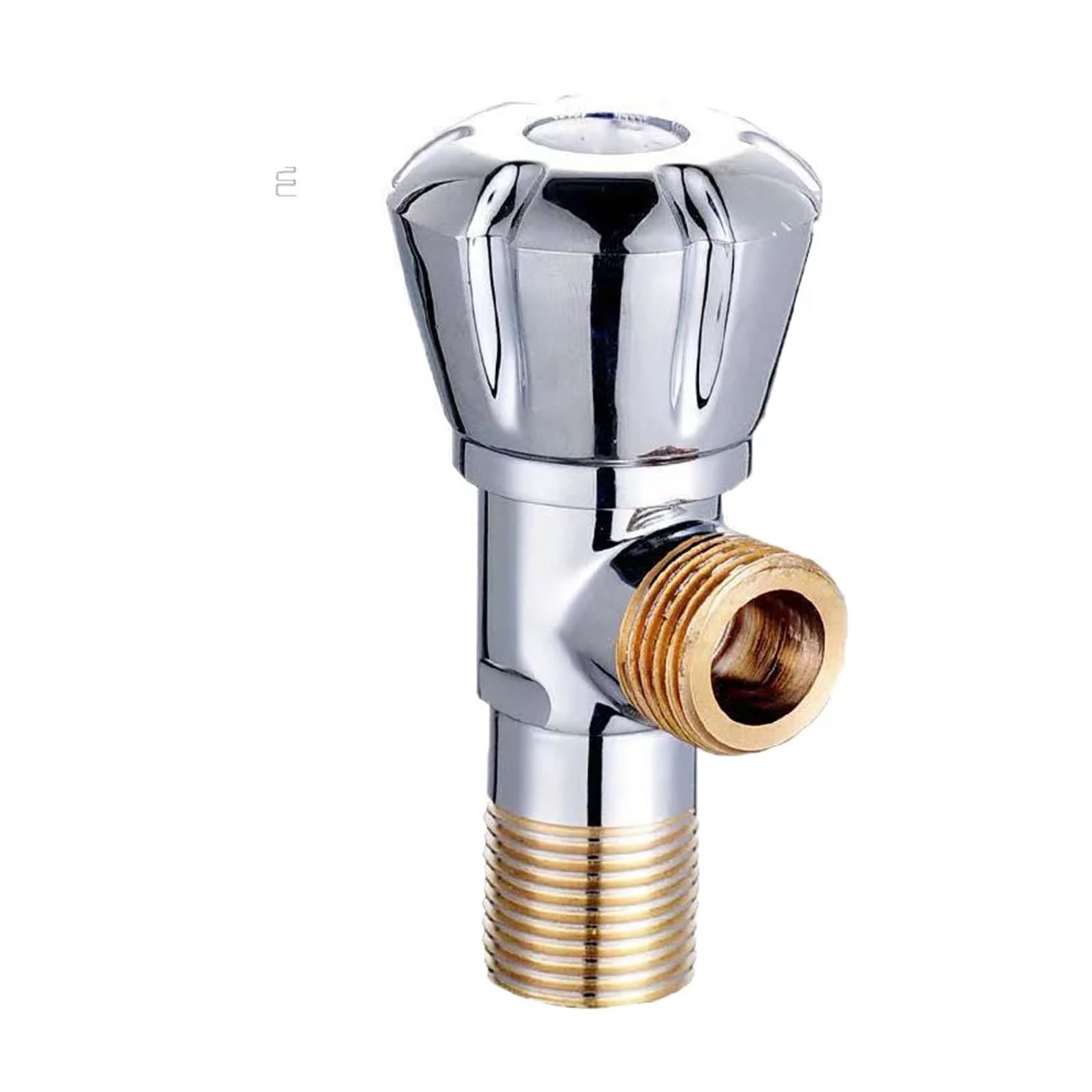 tap Angle Valve, Copper Angle Stop Valve Hot and Cold Water Faucet for Bathroom Kitchen Toilet Sink(C)(C)