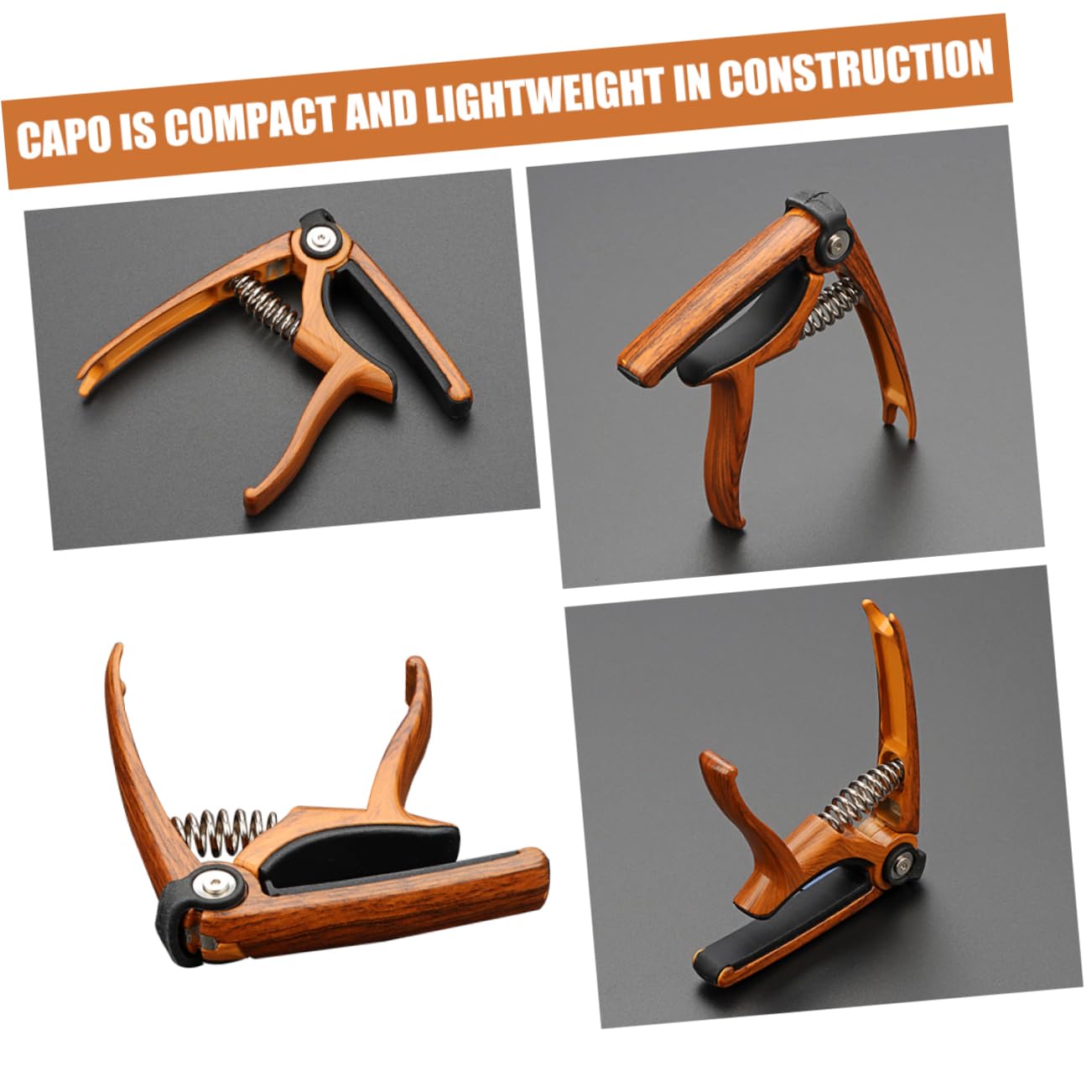 Capo Para Guitarra Ajustable Afinador Rápido Para Guitarra Acústica y Eléctrica Accesorio Esencial Para Músicos