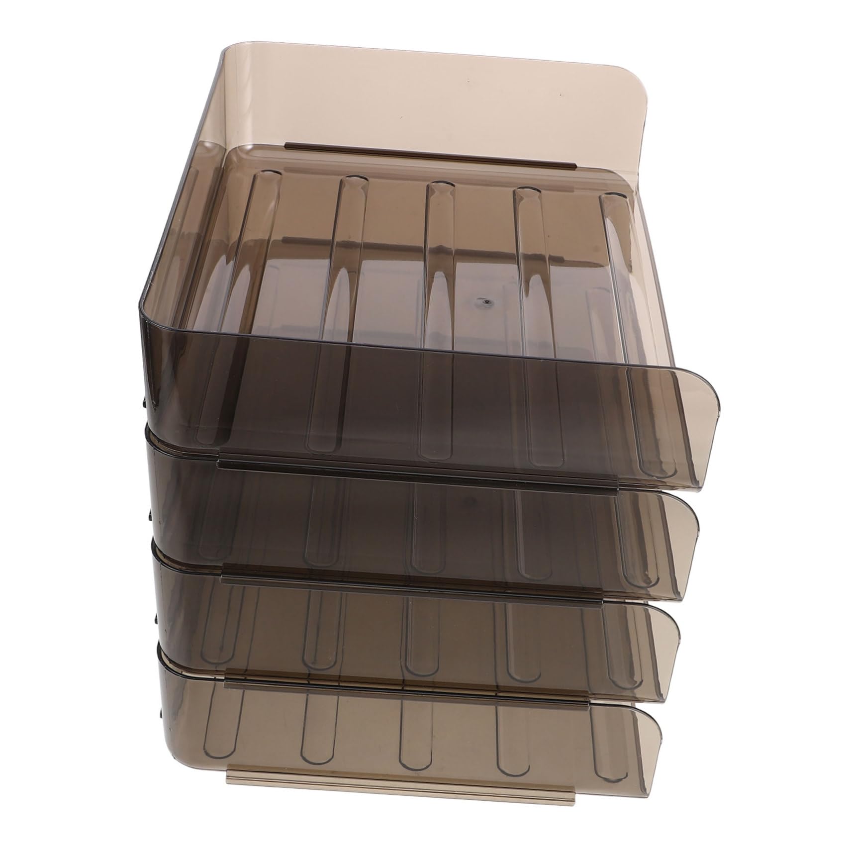 VILLCASE Estante para Documentos de Acrílico Transparente Organizador de Escritorio Multiusos para Almacenamiento de Papel Libros y Materiales de Oficina para Despacho