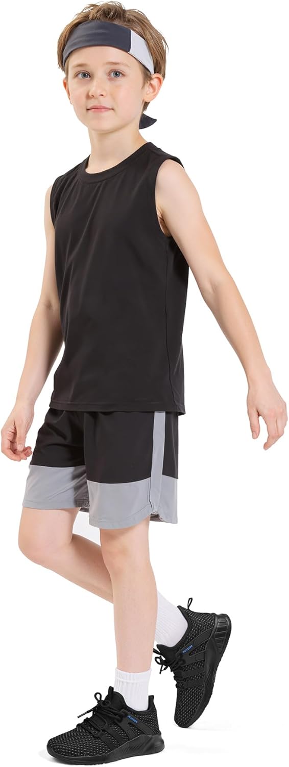 RUNSIDE Boys Girls Tennis Shoes Kids Lightweight Breathable Sneakers Lace-up Running Athletic Shoes for Toddler/Little Kid/Big Kid - Image 2