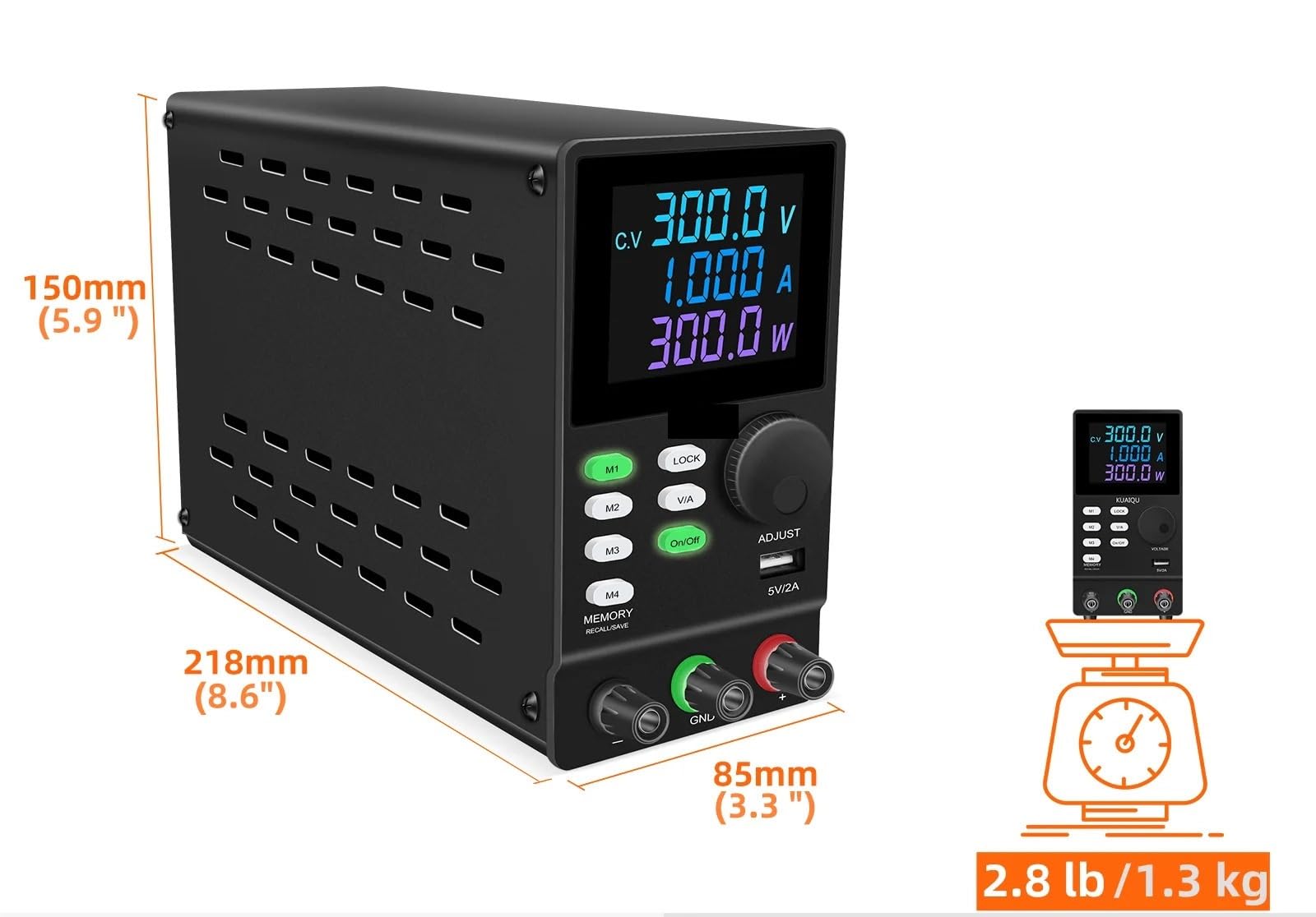 Alimentatore Da Laboratorio Programmabile E Regolabile Con Memoria Di Archiviazione Software For PC RS-232,Edizione Premium(SPPS-605D)