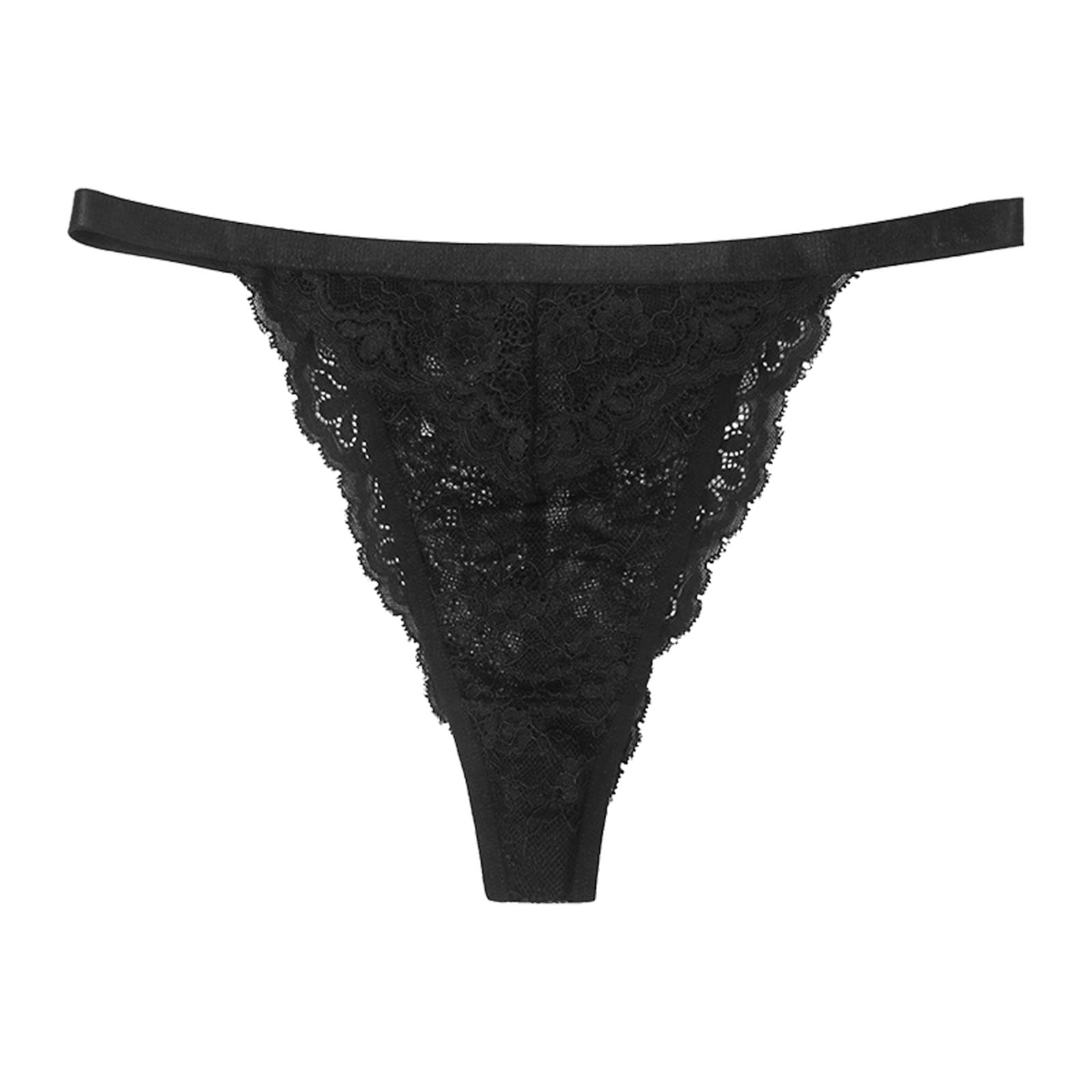 GenericThong Hollowed Out With Drill Mesh Mid Waist Girl Breathable New Cotton Traceless Underwear Travel Underwear